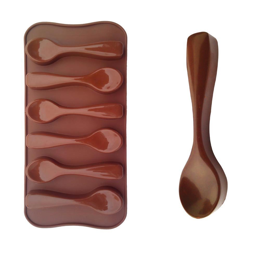 Spoon Mold - Rainten 6 Cavity Spoons Shape Silicone Mold for Making ...