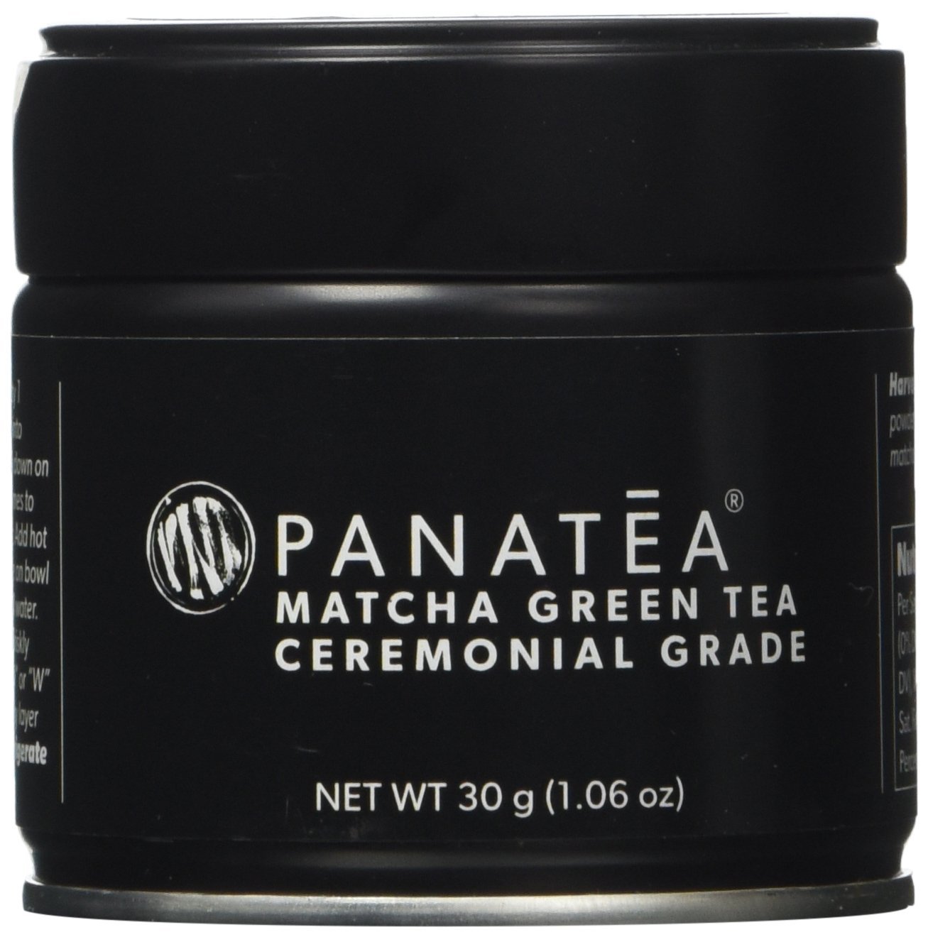 PANATEA Ceremonial Grade Matcha Green Tea Tin 100% Pure Japanese Matcha ...