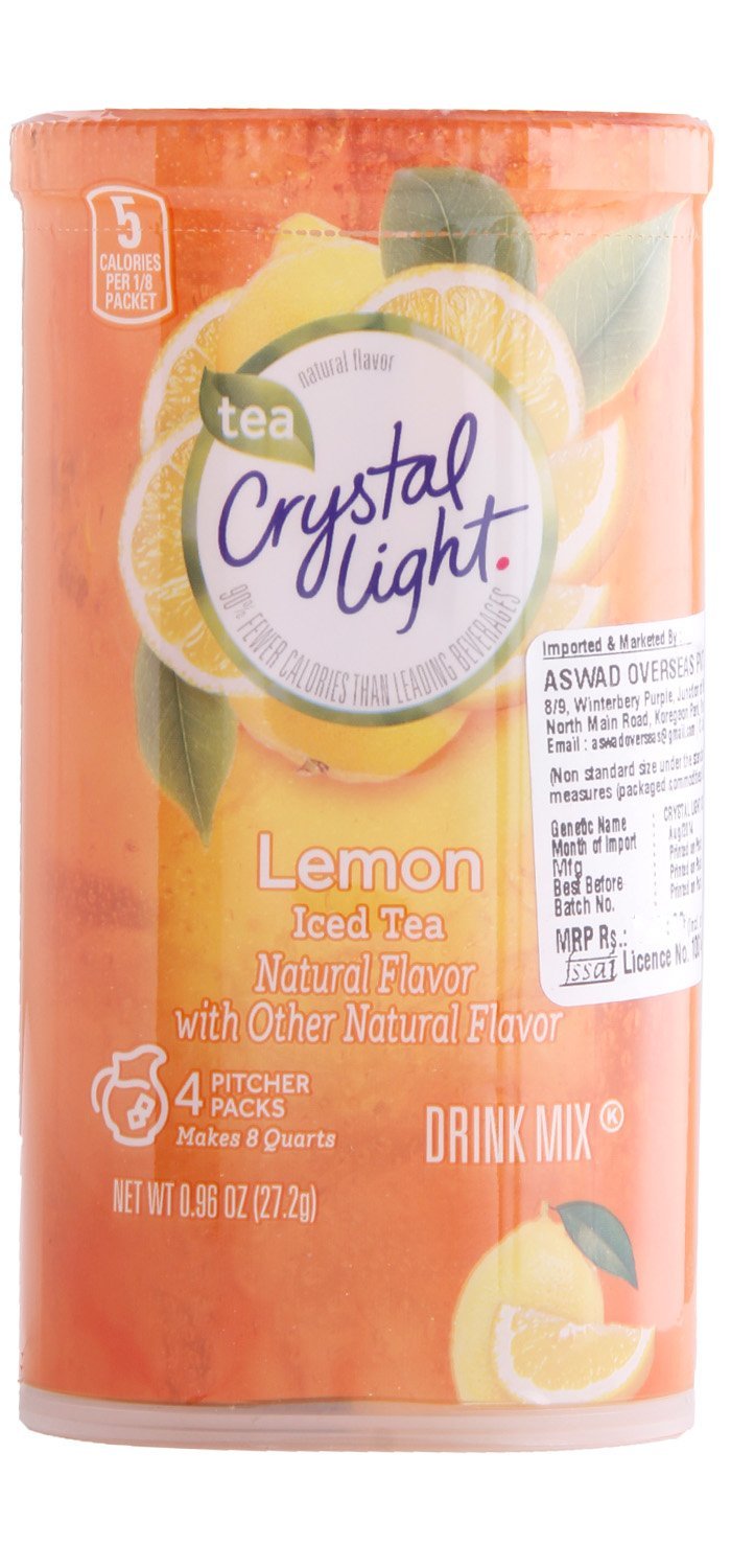 Crystal Light Crystal Light Natural Lemon Ice Tea Drink Mix, Pitcher ...