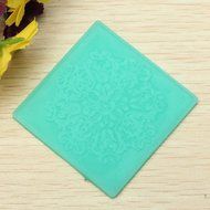 Circle Lace Decoration Silicone Mold Fondant Cake Baking Mat N2