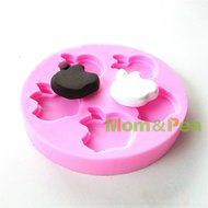 Mom&amp;pea 0615 Apples Shaped Silicone Mould for Fondant Cake Sugar Paste Cake Decoration 3d Cake Toppers Mold 8.7... N2