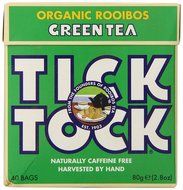 TICK TOCK TEAS Rooibos Green Organic Tea, Green Box, 2.8 Ounce