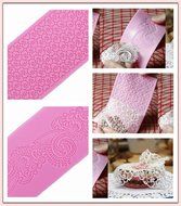 Lace Silicone Fondant Mold Wedding Cake Mould Decoration Baking Tool (Love Heart+Totems) (PURPLE, 1) by warm-smile N2