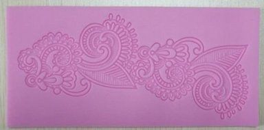 Lace Silicone Fondant Mold Wedding Cake Mould Decoration Baking Tool (Love Heart+Totems) (PURPLE, 1) by warm-smile N4