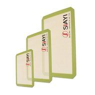 SIAYI Silicone Baking Mat Non-Stick Non-Skid Reusable Easy to Clean Baking Mat Set Multiple Sizes 3PCS Green