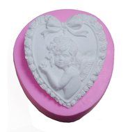 Yunko Lovely Flower Angel Craft Art Soft Silicone Cake Decoration Mould Fondant Jelly Candy Chocolate Mold Soap... N2