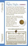 Traditional Medicinals Organic Nighty Night Valerian Tea, 16 Tea Bags N4