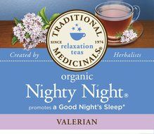 Traditional Medicinals Organic Nighty Night Valerian Tea, 16 Tea Bags N6