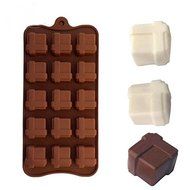 Square Gift Box Cupcake Mold Silicone Chocolate Muold Soap Fondant Ice Cube Cake Baking Tools