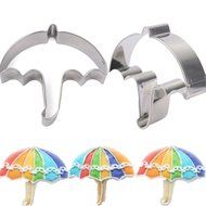 Umbrella Shape Cookies Biscuit Cake Cutter Fondant Baking Mold Mold Stainless Steel N3