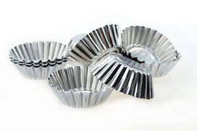 JIngwy Aluminum Egg Tart/ Cupcake Cake Mold Lined Mould Reusable Bakeware Sets 10 Pieces /20 Pieces/50 Pieces... N2