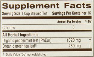 Traditional Medicinals Organic Green Tea Ginger Tea, 16 Tea Bags (Pack of 6) N16