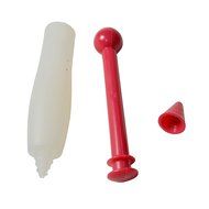 YIJIA Silicone Pastry Cake Cookie Decorating Syringe Cream Chocolate Plate Pen Color Random pack of 2 N2