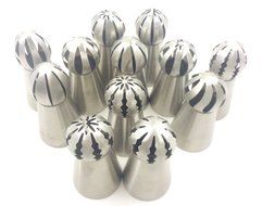 MorningRising NEW 12pcs/set Sphere Ball Tips Russian Icing Piping Nozzles Tips Pastry Cake Fondant Cupcake Buttercream...