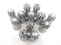 MorningRising NEW 12pcs/set Sphere Ball Tips Russian Icing Piping Nozzles Tips Pastry Cake Fondant Cupcake Buttercream... N2