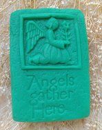 New Arrival! Design 283 Square Shape Angels Silicone 3D Fondant Mold, Soap Mold,Cake Decoration Tool