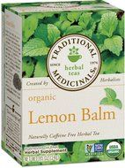 Traditional Medicinals Organic Lemon Balm Tea, 16 Tea Bags