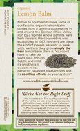 Traditional Medicinals Organic Lemon Balm Tea, 16 Tea Bags N4