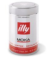 illy Medium Roast Ground Moka Coffee for Stovetop Coffeemakers, 8.8 ounce can