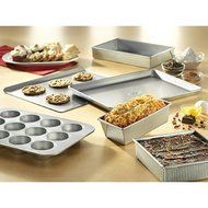 USA Pan Nonstick 6-Piece Bakeware Set Coated with the Silicone Coating N2