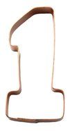 The Number 1 One Copper Number Cookie Cutter