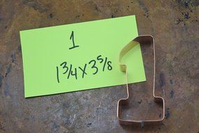 The Number 1 One Copper Number Cookie Cutter N2