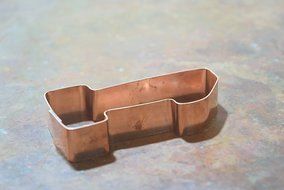 The Number 1 One Copper Number Cookie Cutter N3