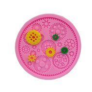 Wocuz WZ1230 Button Shape Silicone Mold Fondant Mold Cupcake Cake Top Decoration Tool Cake Side Decorating Mold