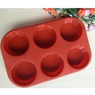 Spain Lekue Shape 6 Round Muffin Sweet Candy Jelly Fondant Cake Chocolate Mold Silicone Tool Baking Pan DIY