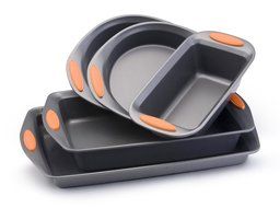 Rachael Ray Oven Lovin&#039; Non-Stick 5-Piece Bakeware Set, Orange