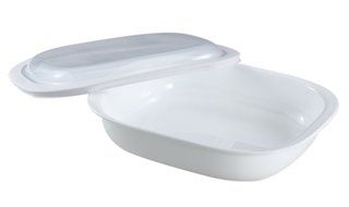 CorningWare SimplyLite 2-Quart Oblong Baking Dish with Plastic Lid