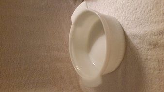 Vintage Fire King Anchor Hocking 2 Qt Ribbed Casserole #1438