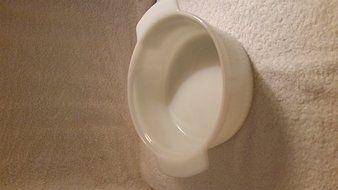 Vintage Fire King Anchor Hocking 2 Qt Ribbed Casserole #1438 N2