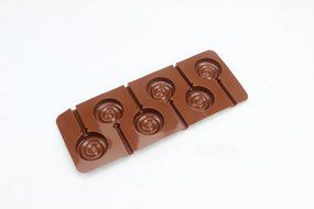 AUCH 1Pcs 6-Capacity Star Shape Silicone Lollipop Making Mold with Paper Sticks N4