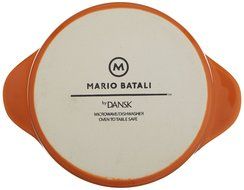 Mario Batali by Dansk Stoneware 8.5-Inch Oval Au Gratin, White N9