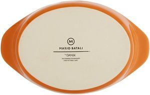 Mario Batali by Dansk Stoneware 8.5-Inch Oval Au Gratin, White N17
