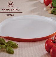 Mario Batali by Dansk Stoneware 8.5-Inch Oval Au Gratin, White N19