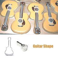 Stainless Steel Guitar Shape Cookie Cutter Cake Baking Mold shopping N2