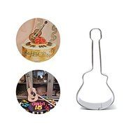 Stainless Steel Guitar Shape Cookie Cutter Cake Baking Mold shopping N3