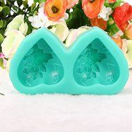 Double Heart Shape Cake Mold Silicone Cake Mould N5