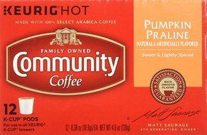 Community Pumpkin Praline Coffee K-cups Box of 12 N3