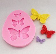 Butterfly Fondant and Gum Paste Silicone Resin Clay Molds Baking Molds Cake Decoration N3
