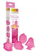 ScrapCooking Plunger Tea Cookie Cutter Kit, Set of 4