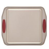 Paula Deen Signature Nonstick Bakeware with Red Silicone Grips 3-Piece Bakeware Set N3