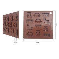 Trojan trolley chocolate silicone mold,Fondant Cake Decorating Tools