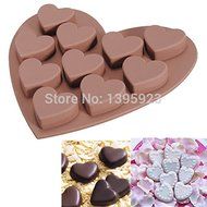 Lovely Hearts Silicone Cake Cookie Chocolate Decorating Mold Mould Ice Cube Tray Maker New