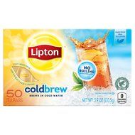 Lipton Black Iced Tea Bags, Cold Brew, Unsweetened 50 ct