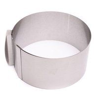 Yingwei Stainless Steel 6 to12 Inch Adjustable Cake Mousse Mould Cake Baking Cake Decor Mold Ring