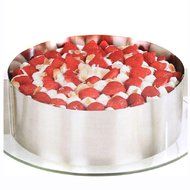 Yingwei Stainless Steel 6 to12 Inch Adjustable Cake Mousse Mould Cake Baking Cake Decor Mold Ring N2