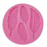 Bhbuy Feather Silicone Fondant Mould for Sugarcraft,cup Cake,chocolate Clay Mold